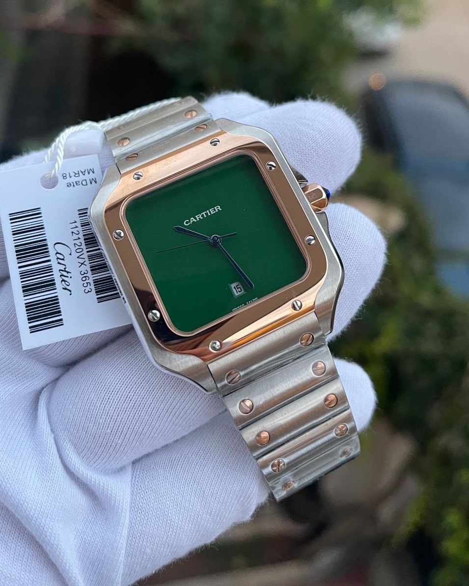 Cartier Santos Çift Renk Erkek Kol Saati L-1388